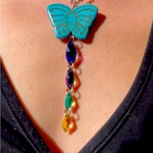 Handmade suncatcher necklace